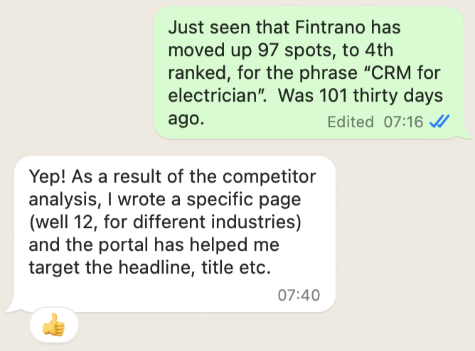 fintrano whatsapp